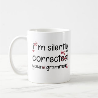 Silently Correcting Grammar コーヒーマグカップ