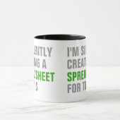 Silently creating a Spreadsheet for this マグカップ (中央)