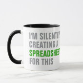 Silently creating a Spreadsheet for this マグカップ (左)