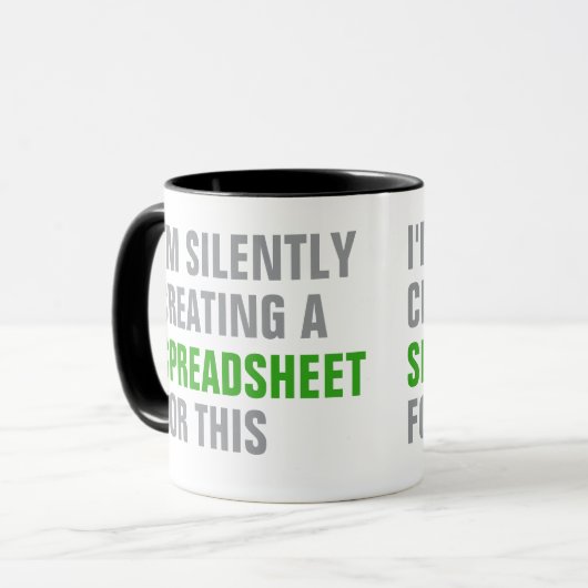 Silently creating a Spreadsheet for this マグカップ (正面左)
