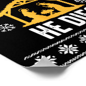 Siler Alert He Dies Funny Christian  ポスター (角)