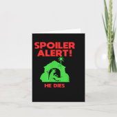 Siler Alert He Dies Funny Christmas  カード (正面)