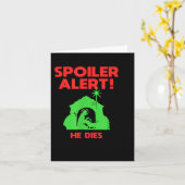 Siler Alert He Dies Funny Christmas  カード (黄色い花)