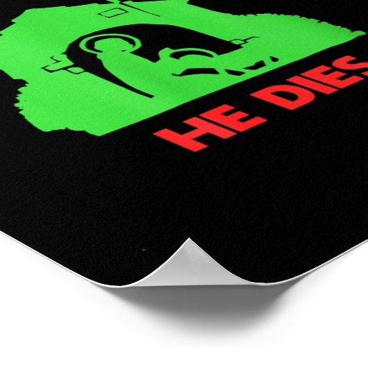 Siler Alert He Dies Funny Christmas  ポスター (角)