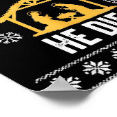 Siler Alert He Dies Jesus Nativity Scene Ugly Chri ポスター (角)