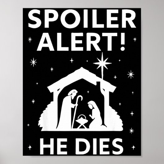 Siler Christmas Nativity Scene Funny Christian Slo ポスター (正面)