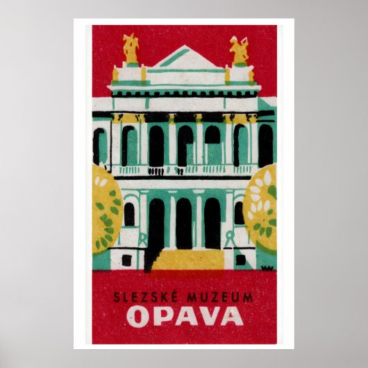 Silesia Museum Opava - Matchbox Print - Czech Wall ポスター (正面)