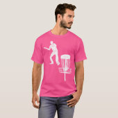 Silhouette American Disc Golf Player Frolf Targeti Tシャツ (正面フル)