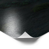 Silhouette Before Fiery Ruin Sunset フォトプリント (角)