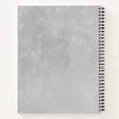 Silhouette Black Cat Holding Star Red Pentagram ノートブック (裏面)