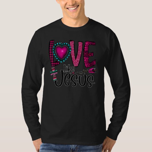 Silhouette Costume Love Like Jesus, Christian Vale Tシャツ (正面)