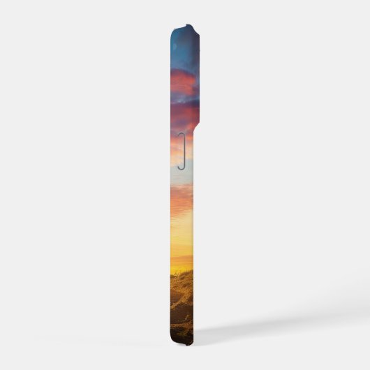 Silhouette Cross Scripture Verse Personalized iPhoneケース (右側面)