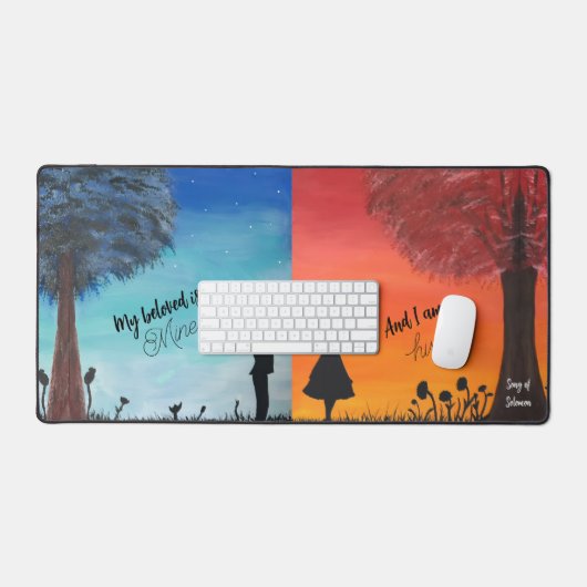 Silhouette Lovers デスクマット (キーボード&マウス)