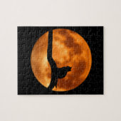 Silhouette of a Black Cat in a Tree ジグソーパズル (横)