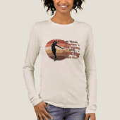 Silhouette of a dancer - Psalm based design トライブレンドTシャツ (正面)