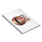 Silhouette of a dancer - Psalm based design ノートブック (右側)