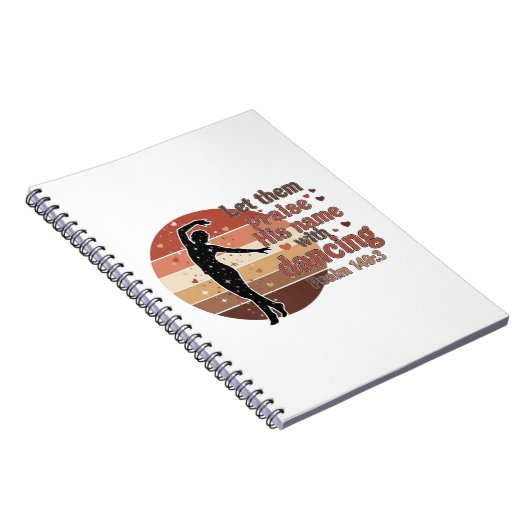 Silhouette of a dancer - Psalm based design ノートブック (右側)