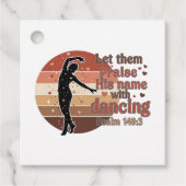 Silhouette of a dancer - Psalm based design フェイバータグ (正面)