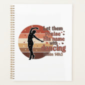 Silhouette of a dancer - Psalm based design プランナー手帳 (正面)