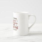 Silhouette of a dancer - Psalm based design ボーンチャイナマグカップ (右)