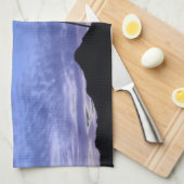 Silhouette of a windmill キッチンタオル (四つ折り)