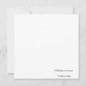 Silhouette of chickadee perched against gold light ノートカード (裏面)