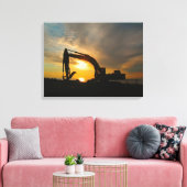 Silhouette on the Breakers キャンバスプリント (インサイチュ (リビング))