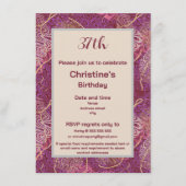 Silhouette Stencil Abstract Art Birthday 招待状 (正面)