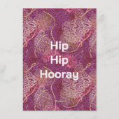 Silhouette Stencil Abstract Art Birthday 招待状 (裏面)