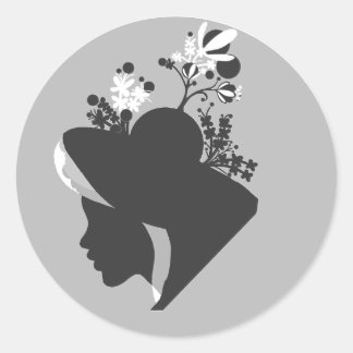 Silhouette Sticker ラウンドシール