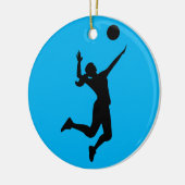 silhouette women's volleyball セラミックオーナメント (左)