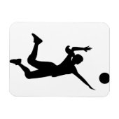 silhouette women's volleyball マグネット (横)
