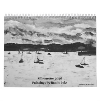 Silhouettes 2026, Paintings by Rauno JoksCalendar カレンダー
