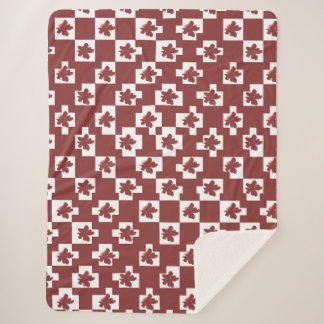 Silhueta de flores em padrão. シェルパブランケット