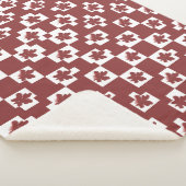 Silhueta de flores em padrão. シェルパブランケット (3/4)