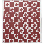 Silhueta de flores em padrão. シャワーカーテン (正面)