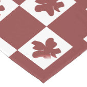 Silhueta de flores em padrão. ショートテーブルランナー (コーナー)