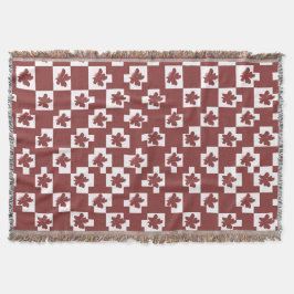 Silhueta de flores em padrão. スローブランケット