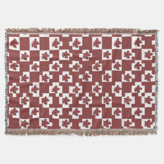 Silhueta de flores em padrão. スローブランケット