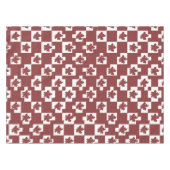 Silhueta de flores em padrão. テーブルクロス (正面(横))