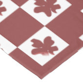 Silhueta de flores em padrão. テーブルクロス (アングル)