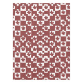 Silhueta de flores em padrão. テーブルクロス (正面)