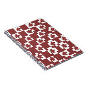 Silhueta de flores em padrão. ノートブック (右側)