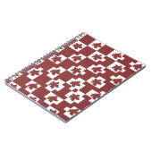 Silhueta de flores em padrão. ノートブック (左側)