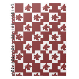 Silhueta de flores em padrão. ノートブック