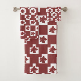 Silhueta de flores em padrão. バスタオルセット