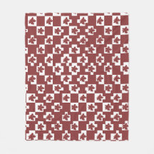 Silhueta de flores em padrão.