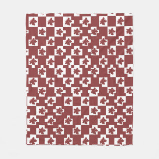 Silhueta de flores em padrão. フリースブランケット