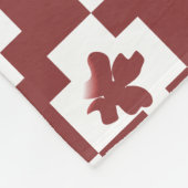 Silhueta de flores em padrão. フリースブランケット (角)