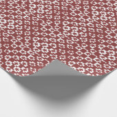 Silhueta de flores em padrão. ラッピングペーパー (角)